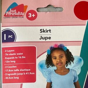 2 Pcs Set Blue Butterfly Wings With Skirt Girls!